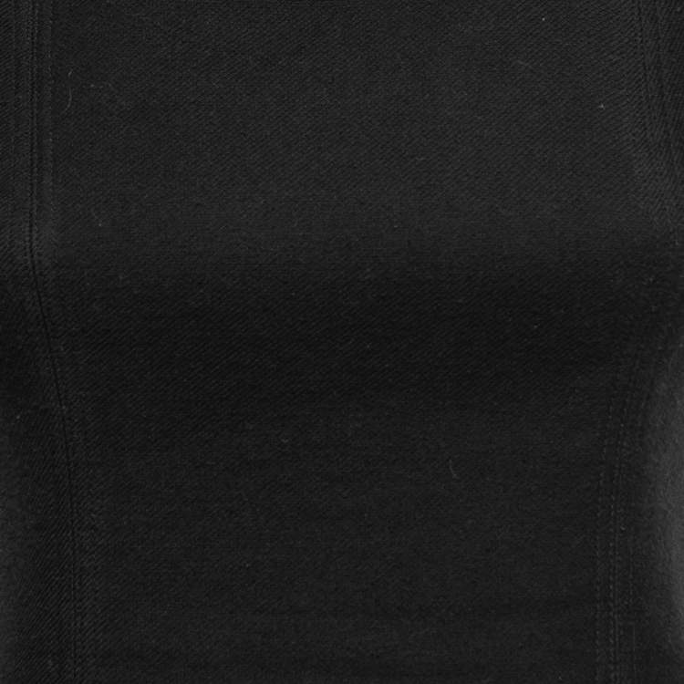 Pre Owned Burberry Black Sleeveless Midi Dress XS