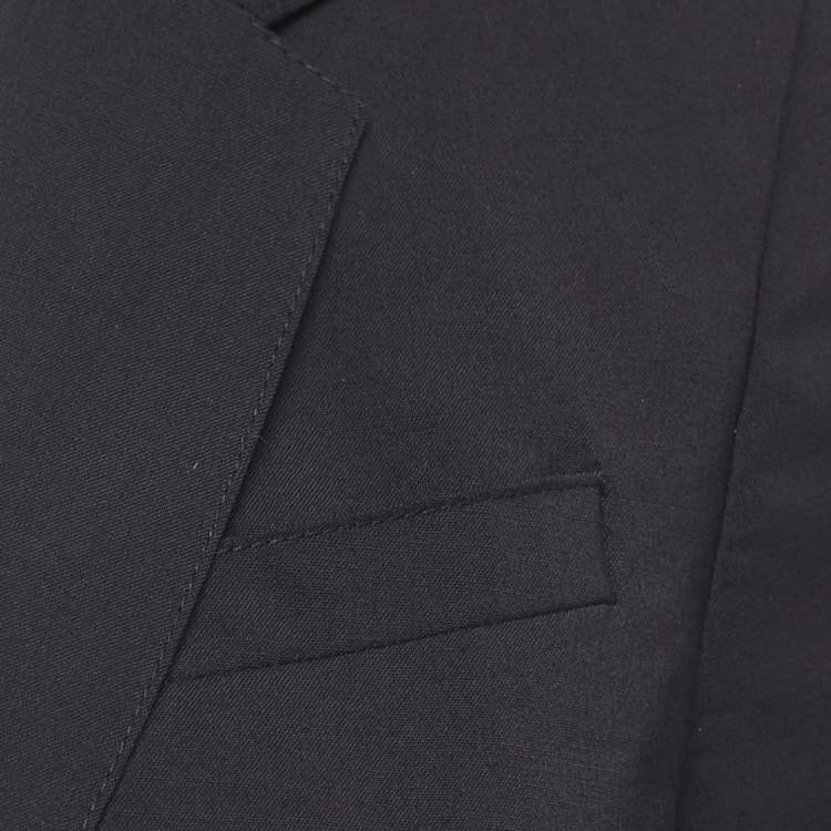مملوكة مسبقًا Burberry Black Wool Single Breasted Blazer S