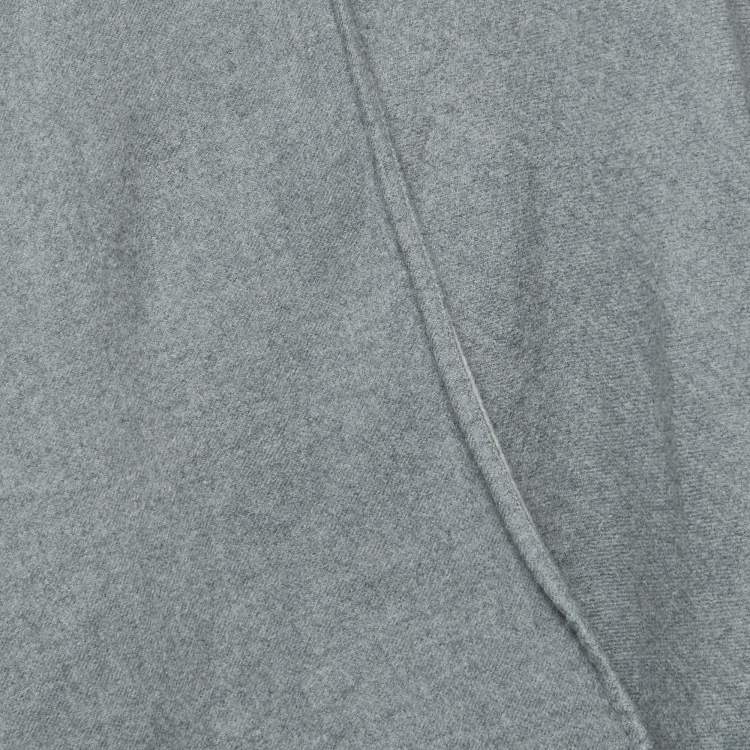مملوكة مسبقًا Burberry Grey Check Wool Reversible Cape One Size