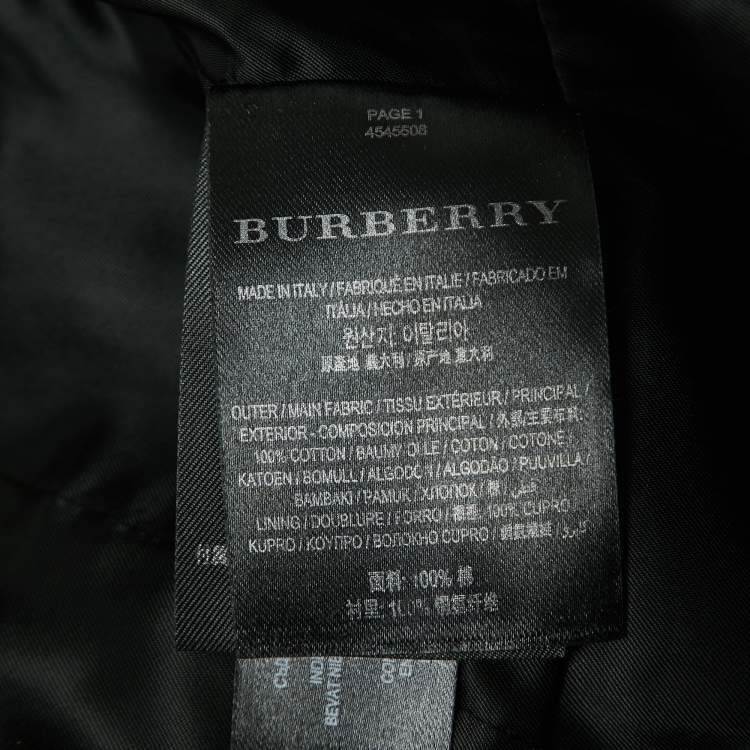 Pre Owned Burberry Beige Gabardine Double Breasted Trench Coat S