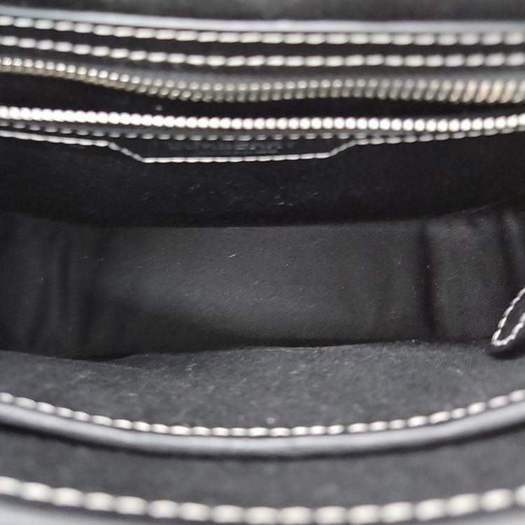 Pre Owned Burberry Multicolour Canvas and Leather Crossbody Bag