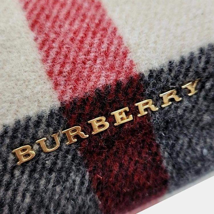Pre Owned Burberry Multicolour Wool and Leather  Rucksack Backpack