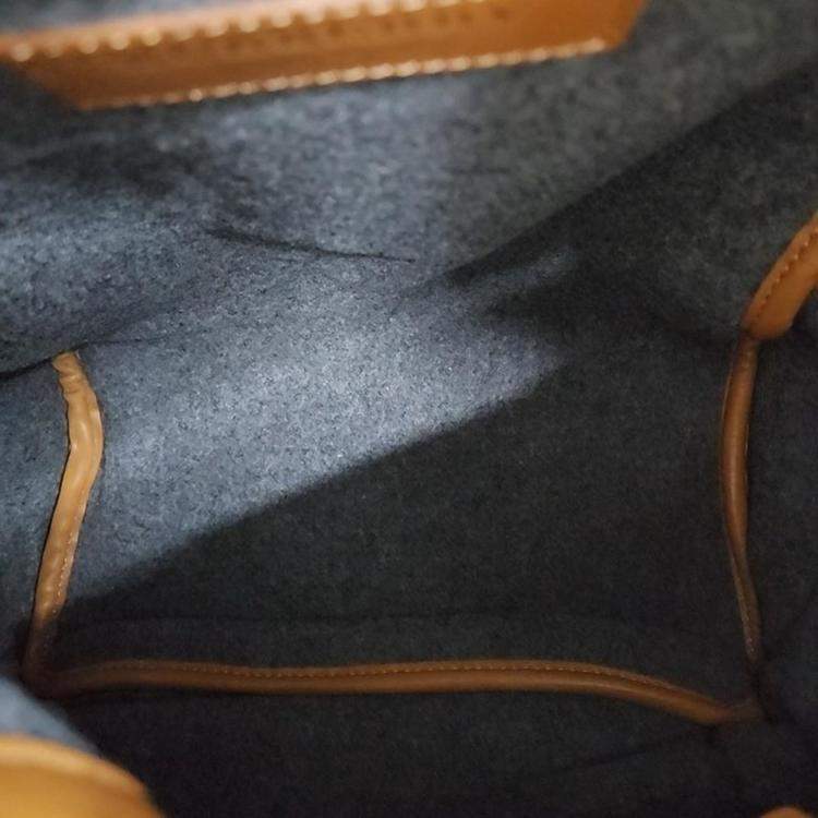 Pre Owned Burberry Multicolour Wool and Leather  Rucksack Backpack