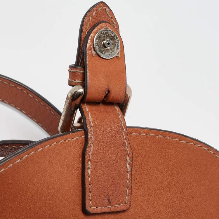 Pre Owned Burberry Brown Mega Check Canvas and Leather Henham Crossbody Bag