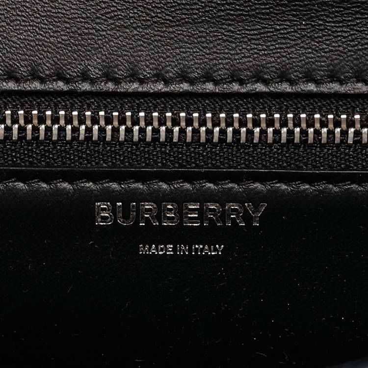 Pre Owned Burberry Black Leather Small Studded Ramadan Exclusive Shoulder Bag