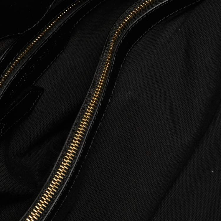 Pre Owned Burberry Black House Check Canvas and Leather Medium Bridle Lynher Tote