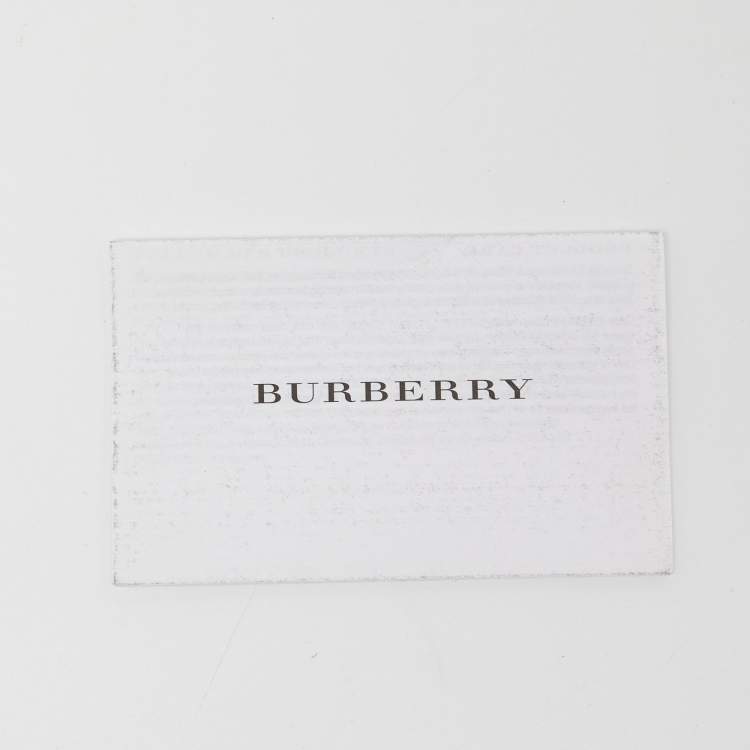 Pre Owned Burberry Beige/Brown House Check Canvas and Leather Medium Bridle Lynher Tote
