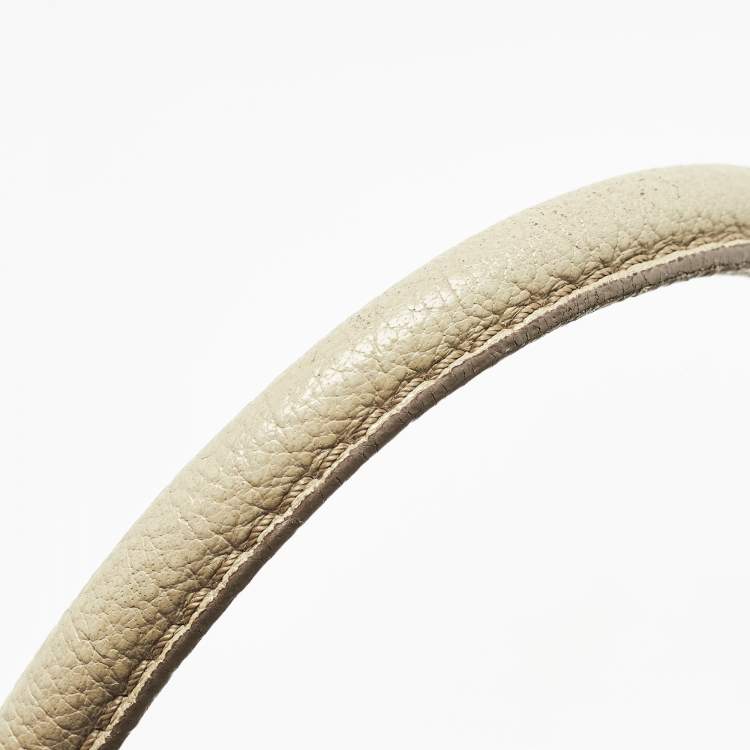 Pre Owned Burberry Grey Leather Ashmore Tote