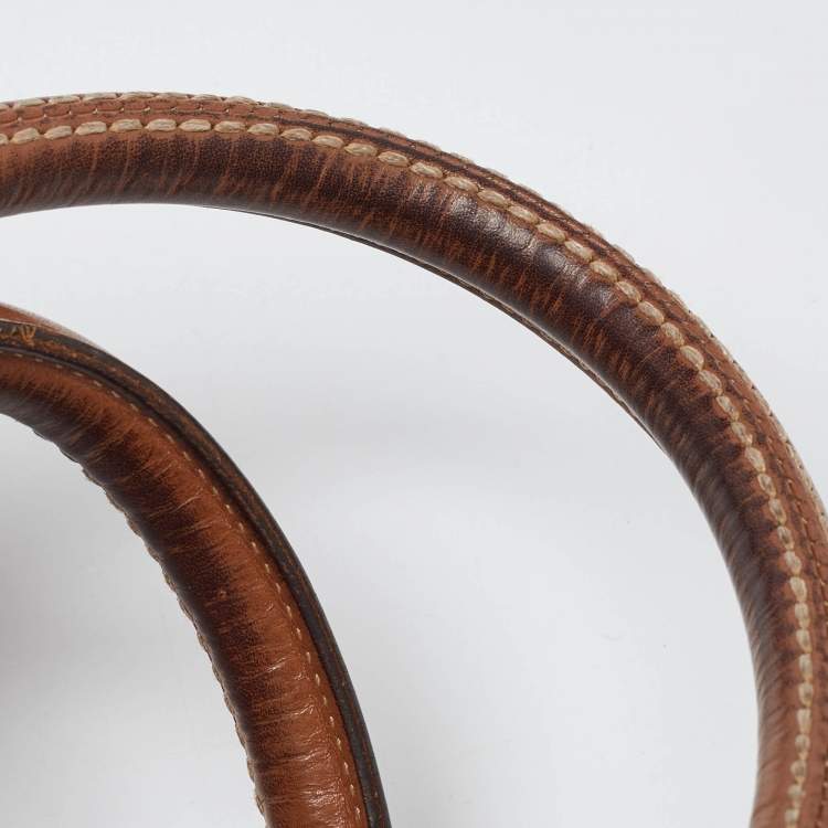 Pre Owned Burberry Multicolor House Check Canvas,Suede and Leather Tote