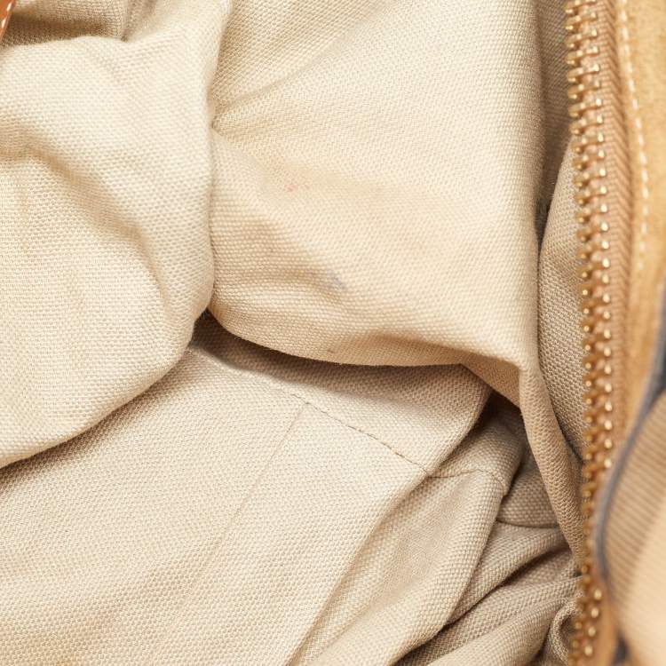 Pre Owned Burberry Multicolor House Check Canvas,Suede and Leather Tote