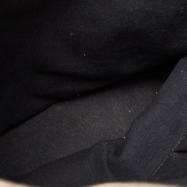 Pre Owned Burberry Metallic Beat Check Shimmer Canvas and Leather Snap Tote