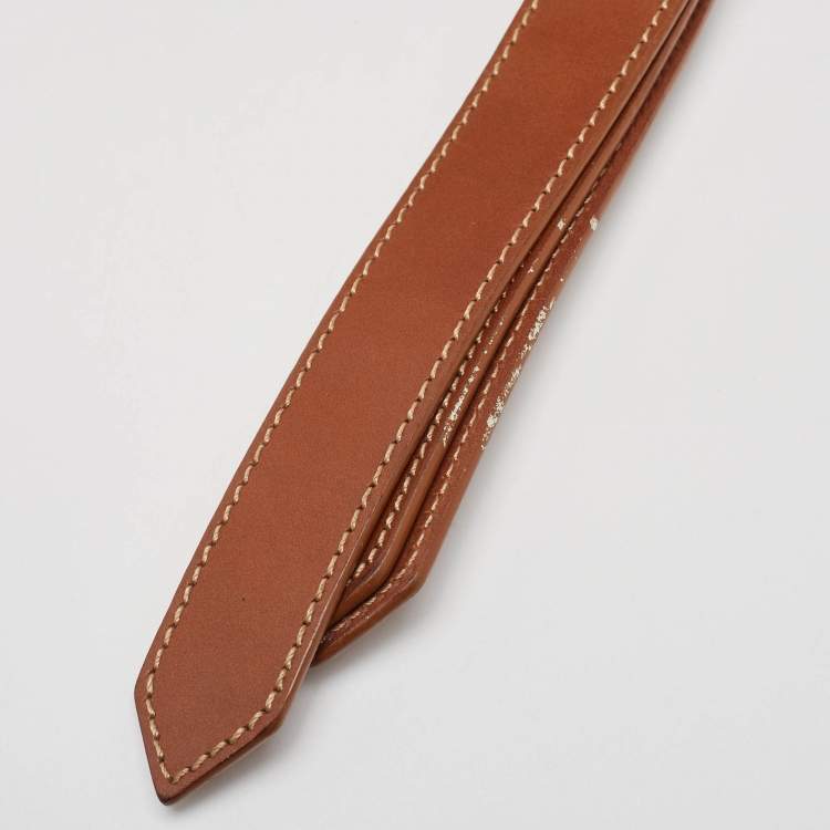 Pre Owned Burberry Beige/Brown Check Fabric and Leather Double Pocket Shoulder Bag