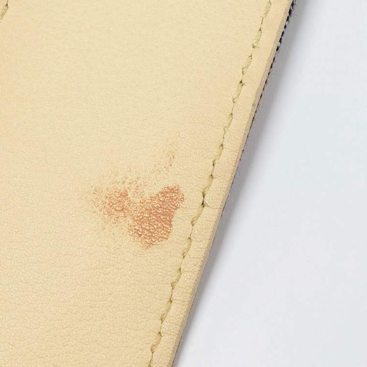 Pre Owned Burberry Yellow Leather Medium Buckle Tote