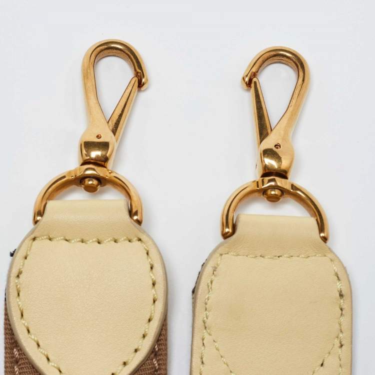 Pre Owned Burberry Yellow Leather Medium Buckle Tote