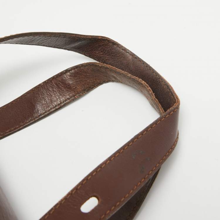 Pre Owned Burberry Beige Coated Canvas Leather Totes