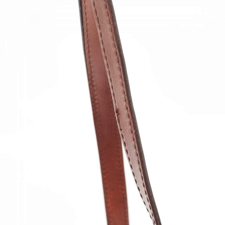 Pre Owned Burberry Brown Leather, Canvas Canterbury Totes