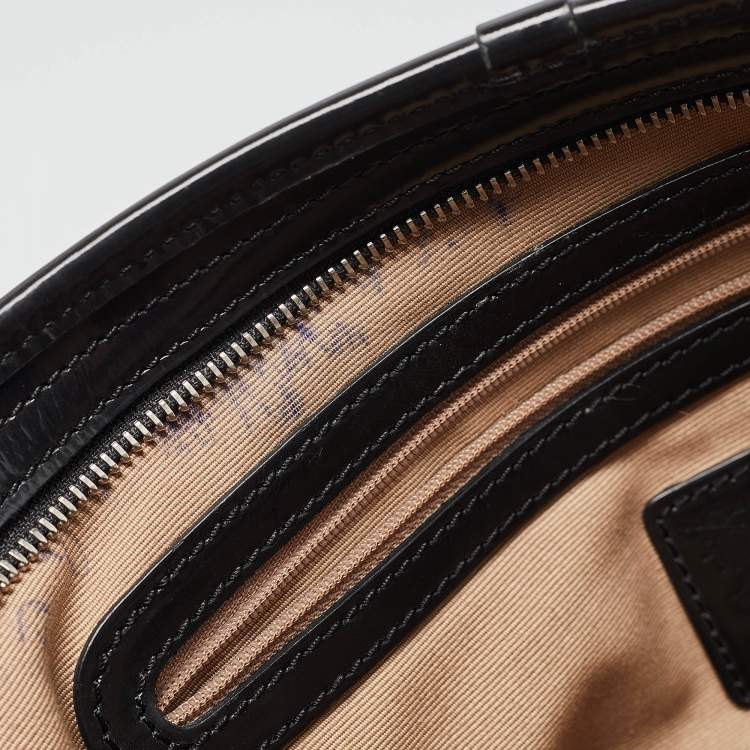 Pre Owned Burberry Black/Beige Nova Check PVC Regent Tote