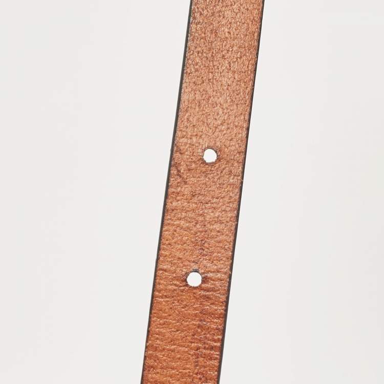 Pre Owned Burberry Brown House Check Fabric and Leather Bridle Tote