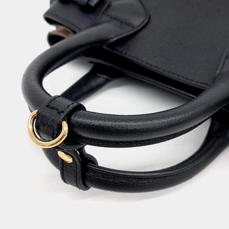 Pre Owned Burberry Small Banner Bag