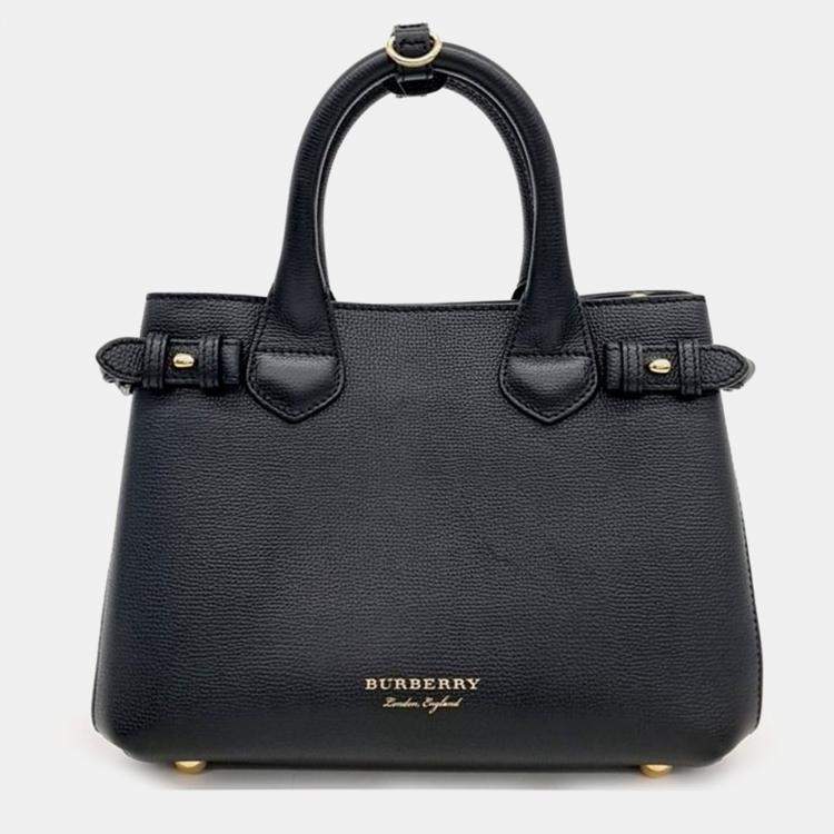 Pre Owned Burberry Small Banner Bag