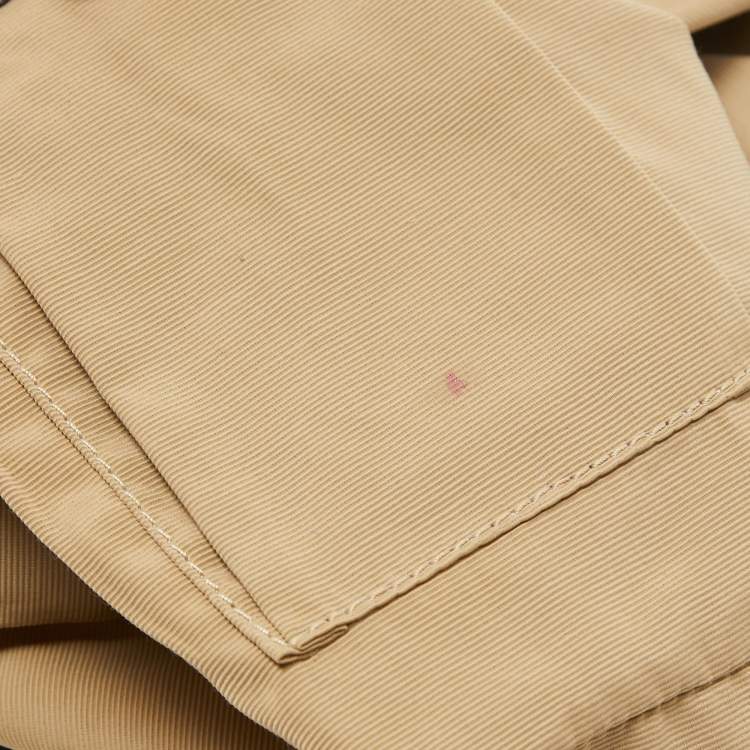 Pre Owned Burberry Metallic/Beige Nova Check Canvas and Leather Studded Brooke Warrior Hobo