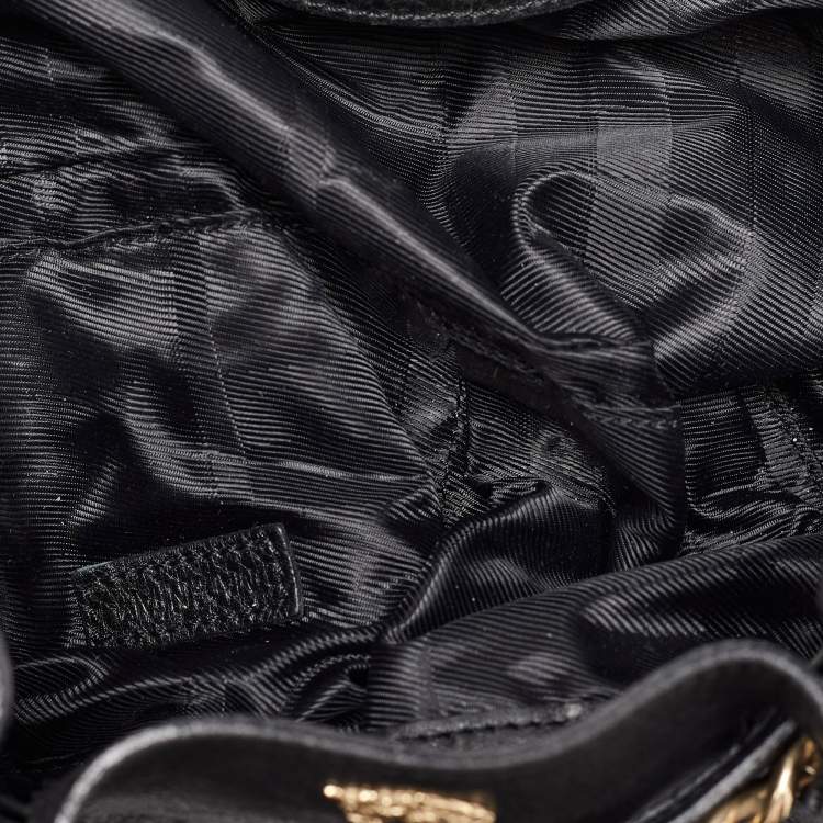 Pre Owned Burberry Black Quilted House Check Margaret Shoulder Bag