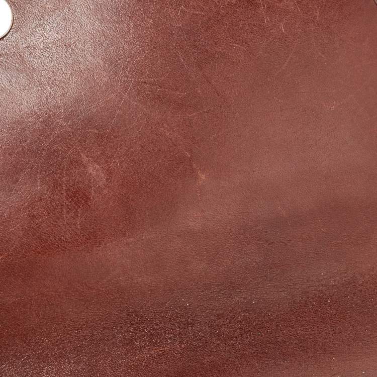 Pre Owned Burberry Brown/Beige Nova Check Canvas and Leather Abbott Shoulder Bag