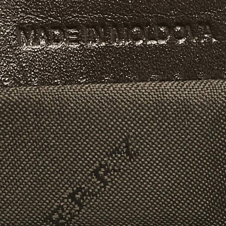 Pre Owned Burberry Beige Haymarket Check Coated Canvas Chain Pochette