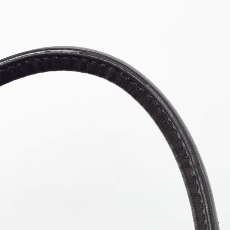 Pre Owned Burberry Black Leather Salisbury Tote