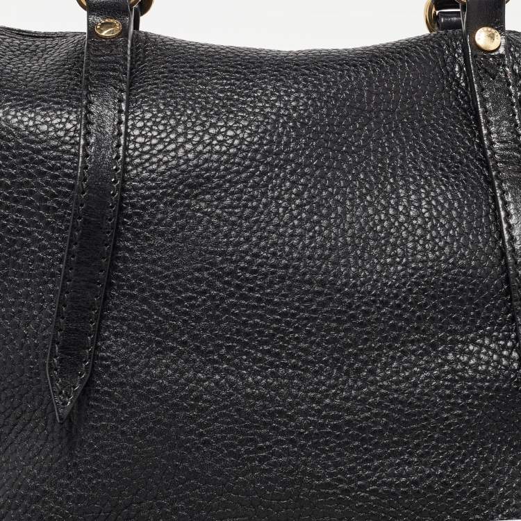 Pre Owned Burberry Black Leather Salisbury Tote