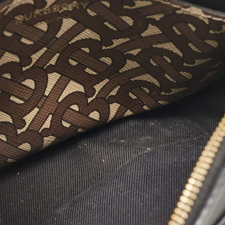 Pre Owned Burberry Multicolor TB-Print Coated Canvas and Leather Camera Crossbody Bag
