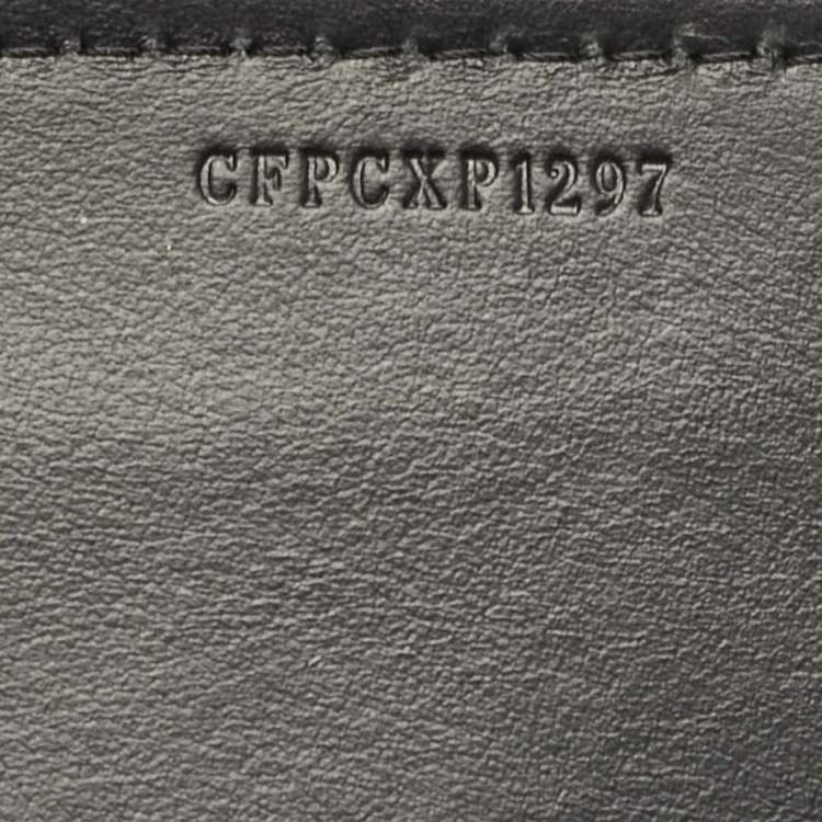 Pre Owned Burberry Black/Natural Canvas and Leather Medium Marais Belt Tote