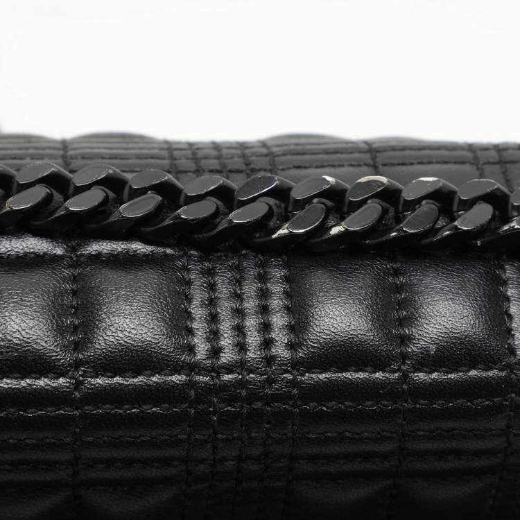 Pre Owned Burberry Black Quilted Leather Small Lola Shoulder Bag