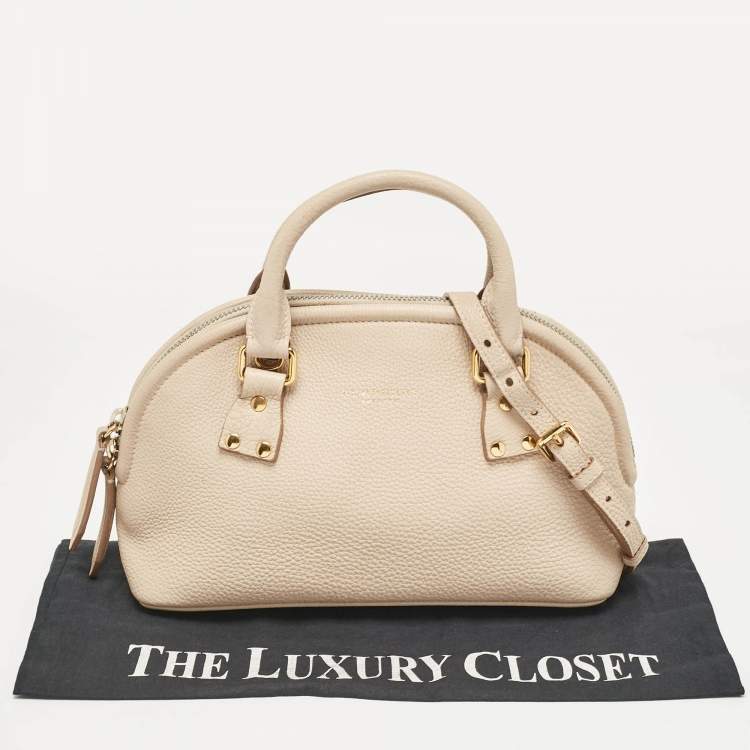 مملوكة مسبقًا Burberry Beige Leather Bloomsbury Heritage Bag