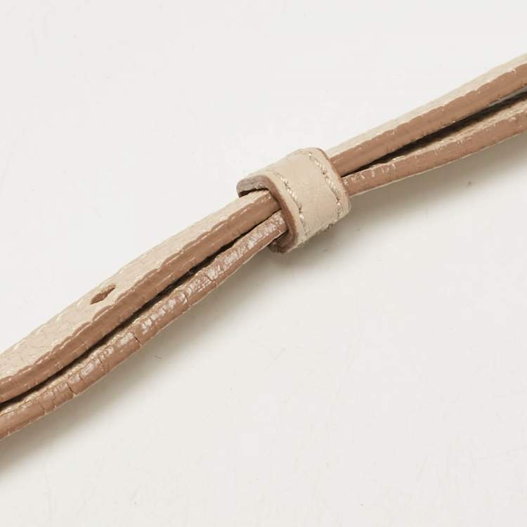 مملوكة مسبقًا Burberry Beige Leather Bloomsbury Heritage Bag