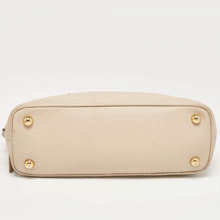 مملوكة مسبقًا Burberry Beige Leather Bloomsbury Heritage Bag