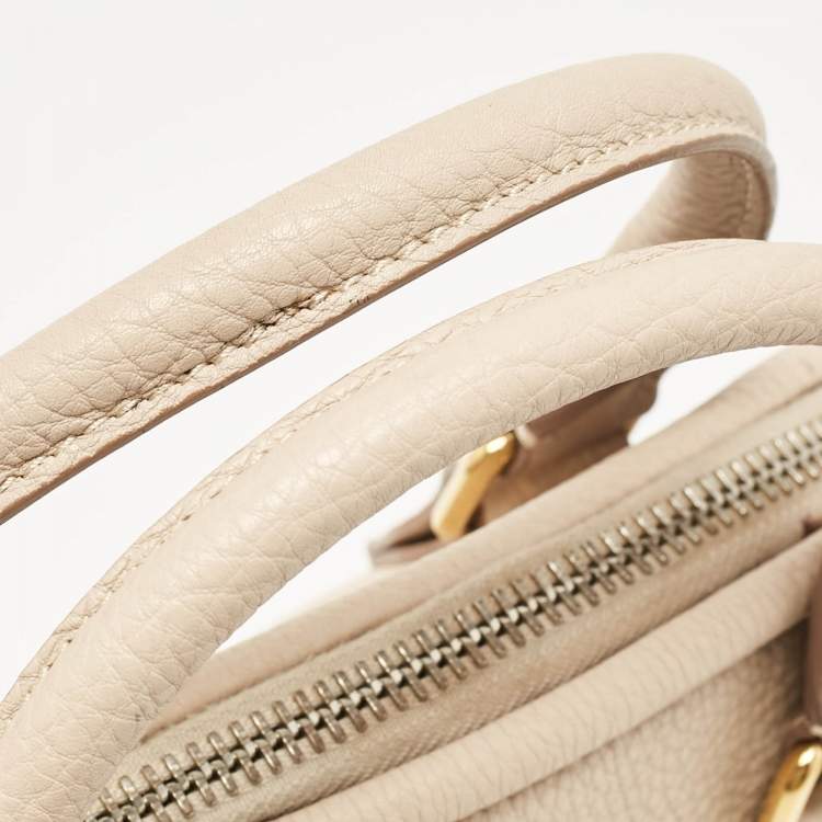 مملوكة مسبقًا Burberry Beige Leather Bloomsbury Heritage Bag