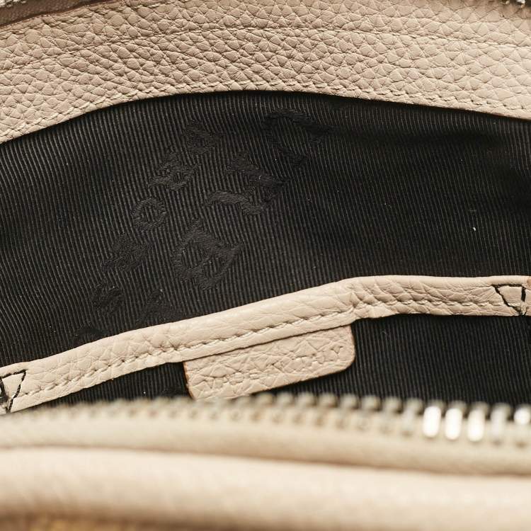 مملوكة مسبقًا Burberry Beige Leather Bloomsbury Heritage Bag