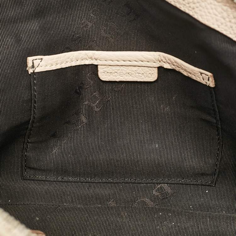 مملوكة مسبقًا Burberry Beige Leather Bloomsbury Heritage Bag