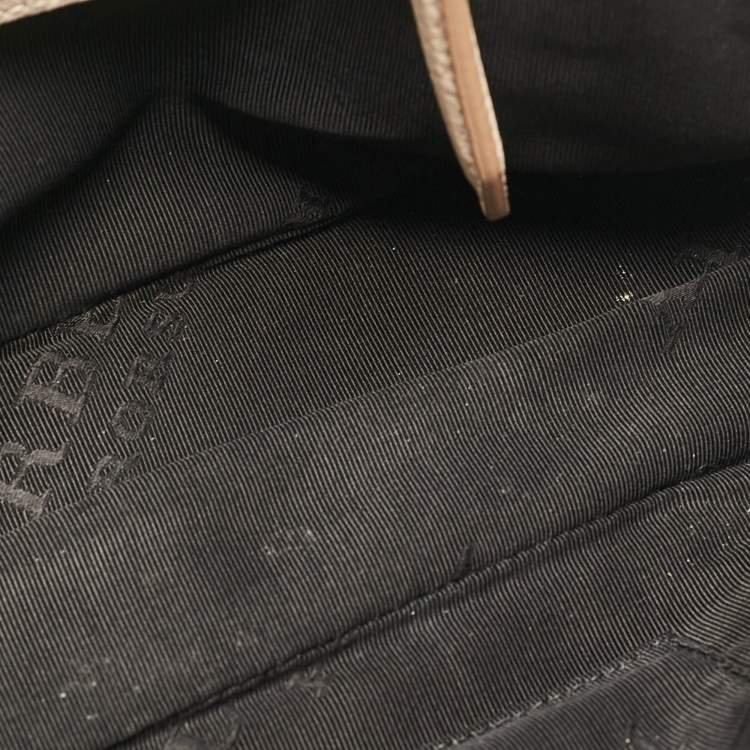 مملوكة مسبقًا Burberry Beige Leather Bloomsbury Heritage Bag