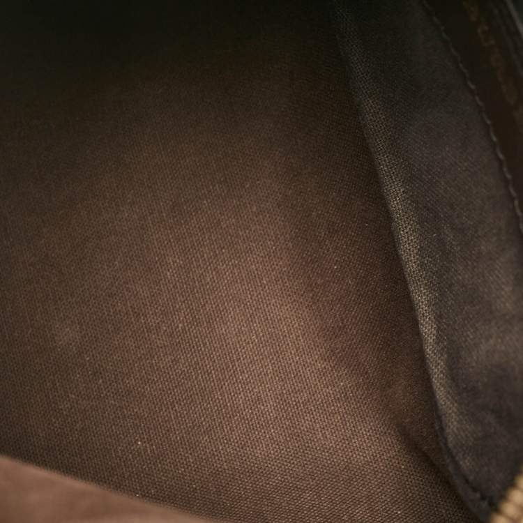 Pre Owned Burberry Beige/Brown Haymarket Check PVC and Leather Chester Boston Bag