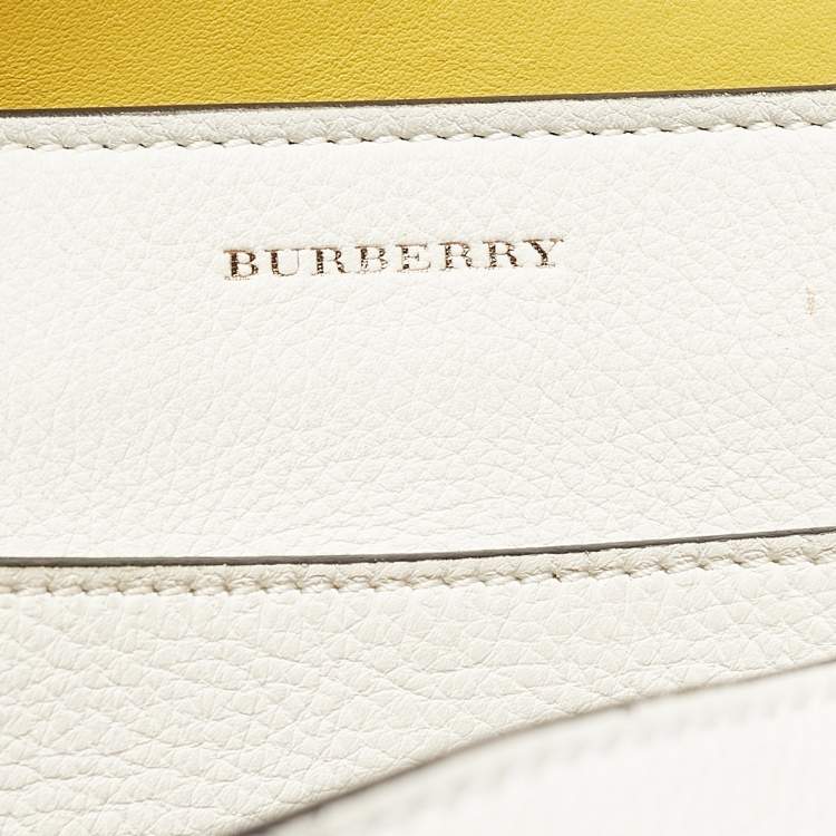 Pre Owned Burberry Tricolor Leather Large Marais Belt Bag