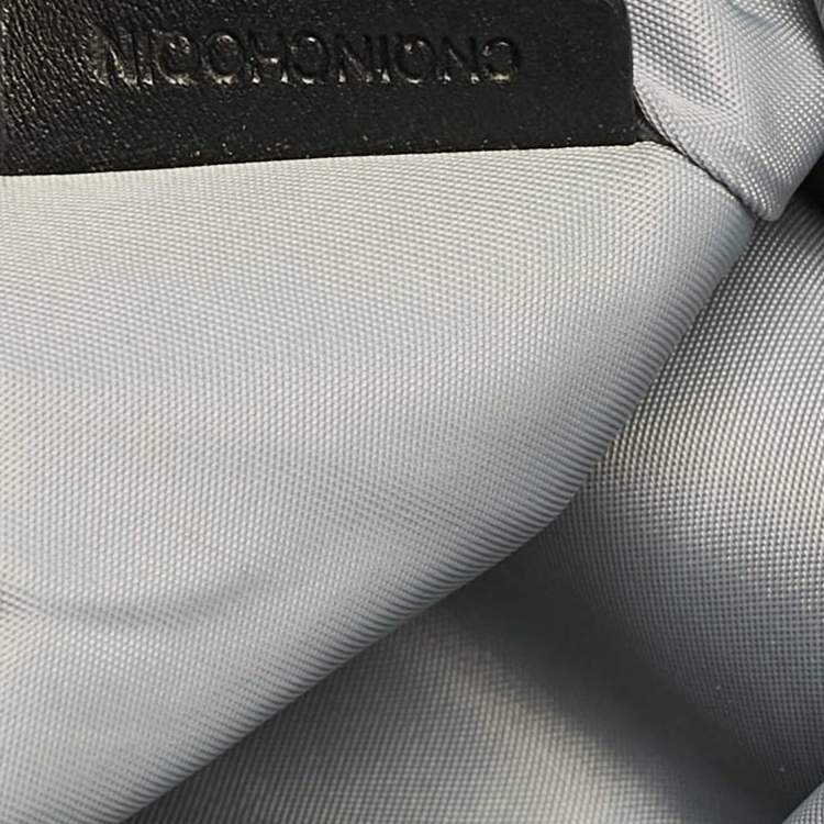 Pre Owned Burberry Khaki/Black Nova Check Nylon and Leather Buckleigh Tote