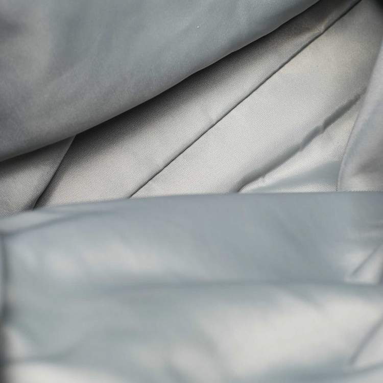 Pre Owned Burberry Khaki/Black Nova Check Nylon and Leather Buckleigh Tote