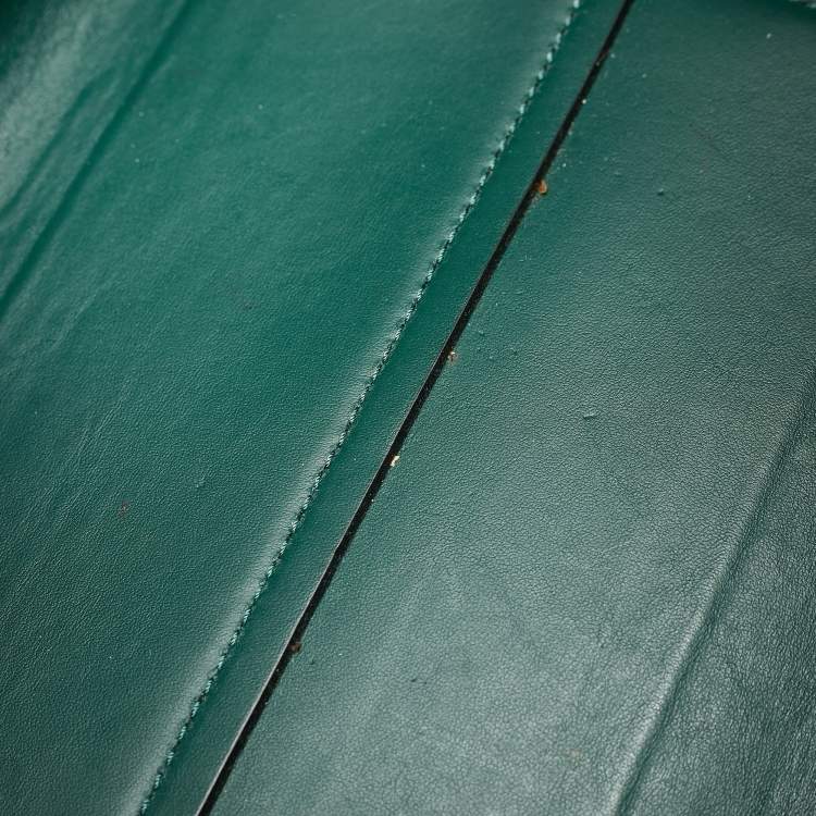 Pre Owned Burberry Black/Yellow Leather Medium Belt Tote