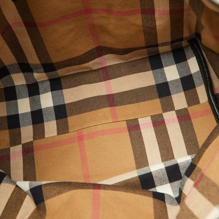 Pre Owned Burberry Black Leather Salisbury Tote