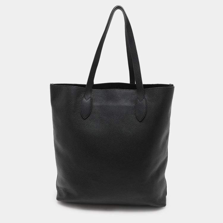 Pre Owned Burberry Black Leather Remington Shopper Tote