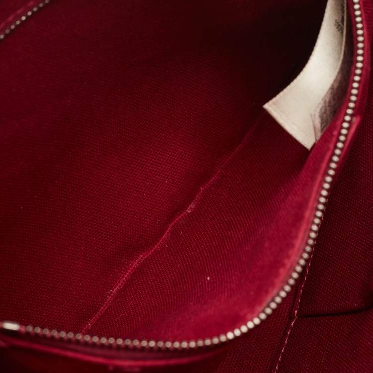 Pre Owned Burberry Burgundy Ombre Nova Pop Check PVC and Patent Leather Craigwell Hobo