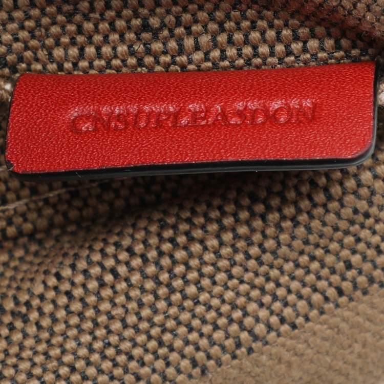 Pre Owned Burberry Brown/Multicolor Mega Check Canvas and Leather Medium Ashby Hobo