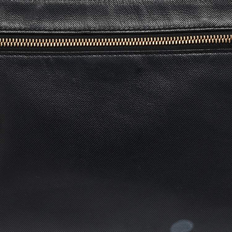 Pre Owned Burberry Black Pendleton Clutch